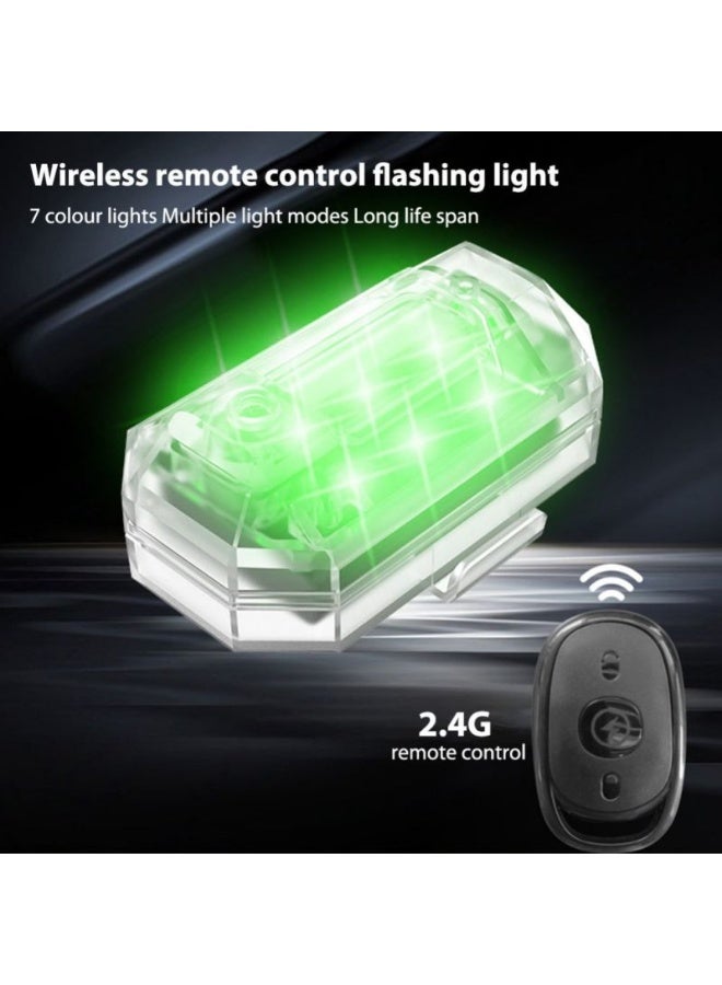 أم ثري ضوء تحذيري LED مقاوم للماء RGB مع جهاز تحكم بالأشعة تحت الحمراء – إضاءة وميض وثابتة – مناسب للسيارات والاستخدام الخارجي - Image 4